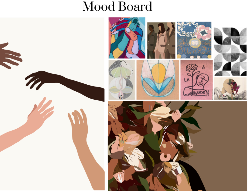 YOU GOT THIS: An App Designed to Connect, Educate and Empower People Through Their Loss. Mood Board