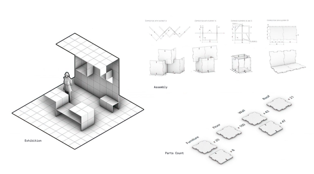 Portable architectural kit of parts by Victoria Fedorova