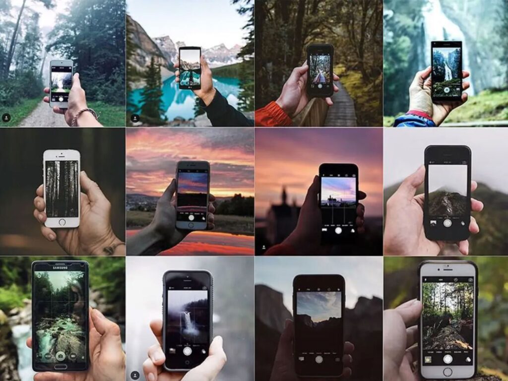 Instagram screenshot of the phones taking a picture of nature