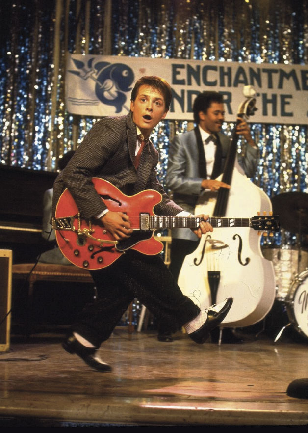 Marty rocking a guitar