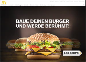 German McDonald's Website