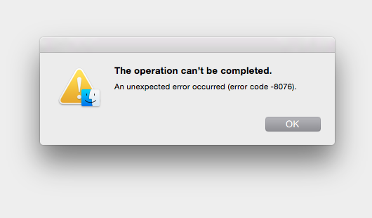 Apple error message