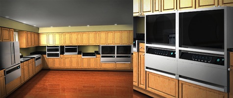 Conceptual suite of GE home appliances
