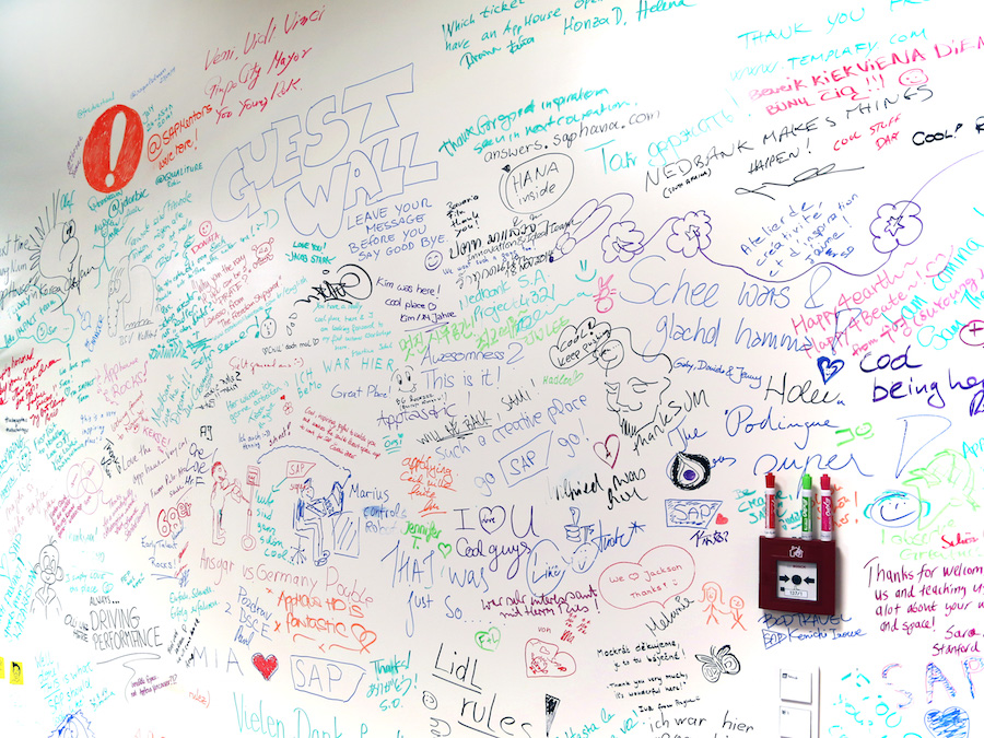 AppHaus guest wall