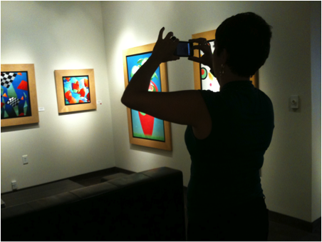 Shadowing a research participant in a museum