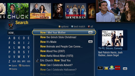 The TiVo search experience