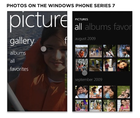 Photos on the Windows Phone Series 7