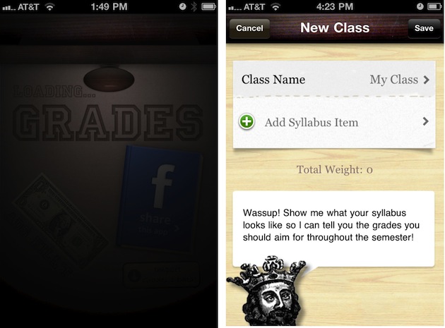 Grades 2 iOS app