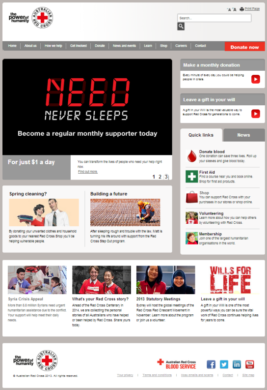 Red Cross Home Page