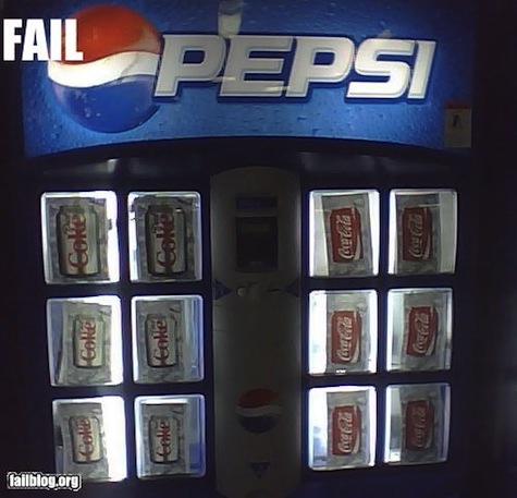 Pepsi machine FAIL