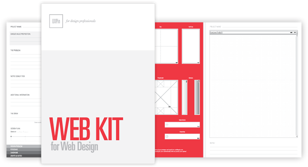 UXPin paper prototyping web kit for web and mobile design
