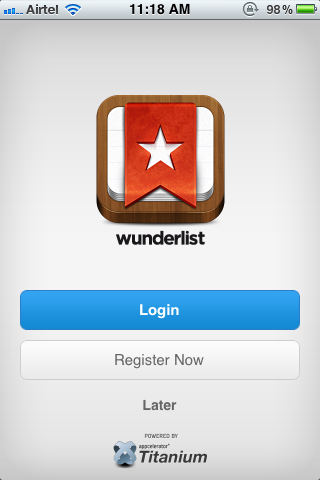 Wunderlist Mobile Landing Page